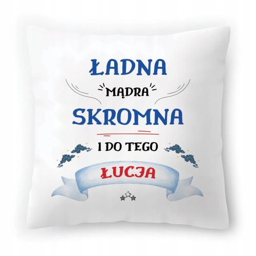 Poduszka Dla Łucji na Urodziny na Prezent z Nadrukiem ze Zdjęciem