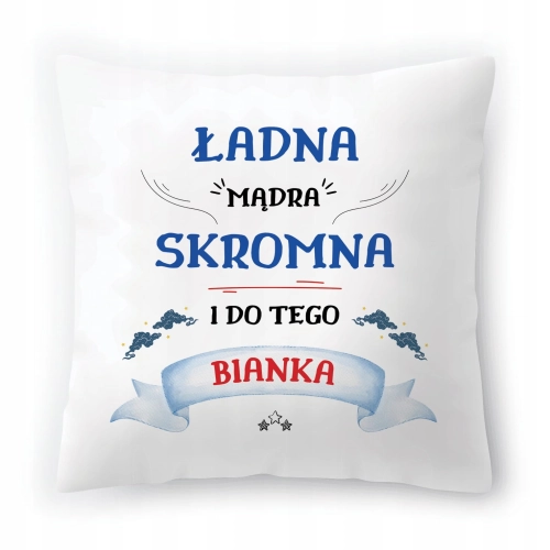 Poduszka Dla Bianki na Urodziny na Prezent z Nadrukiem ze Zdjęciem