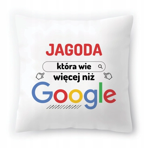 Poduszka Dla Jagody na Urodziny na Prezent z Nadrukiem ze Zdjęciem
