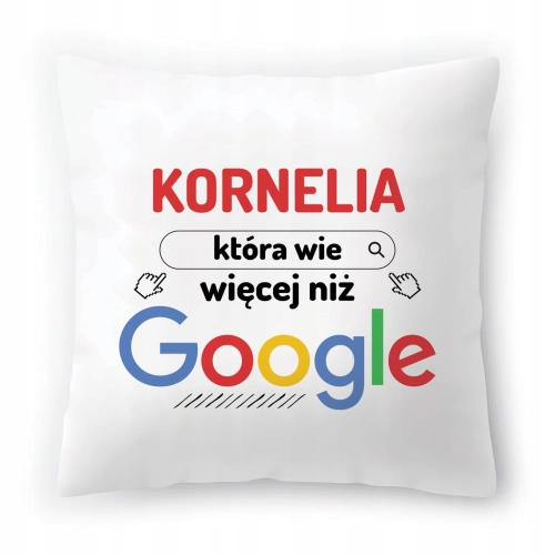 Poduszka Dla Korneli na Urodziny na Prezent z Nadrukiem ze Zdjęciem