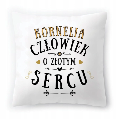 Poduszka Dla Korneli na Urodziny na Prezent z Nadrukiem ze Zdjęciem
