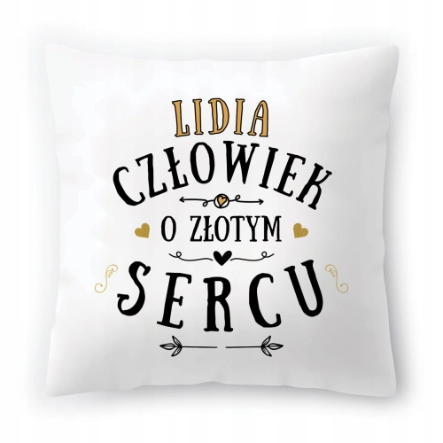 Poduszka Dla Lidii na Urodziny na Prezent z Nadrukiem ze Zdjęciem
