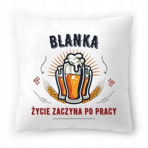 Poduszka Dla Blanki na Urodziny na Prezent z Nadrukiem ze Zdjęciem