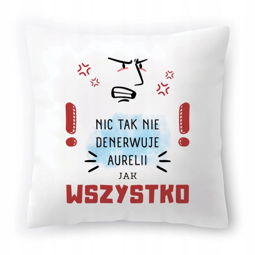 Poduszka Dla Aurelii na Urodziny na Prezent z Nadrukiem ze Zdjęciem