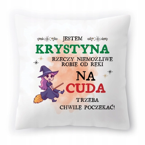 Poduszka Dla Krystyny na Urodziny Imieniny Prezent z Nadrukiem ze Zdjęciem