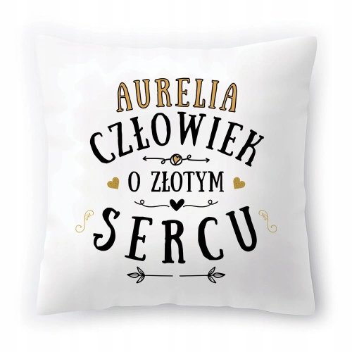 Poduszka Dla Aurelii na Urodziny na Prezent z Nadrukiem ze Zdjęciem