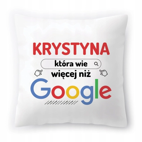 Poduszka Dla Krystyny na Urodziny Imieniny Prezent z Nadrukiem ze Zdjęciem