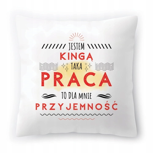 Poduszka Dla Kingi na Urodziny na Prezent z Nadrukiem ze Zdjęciem