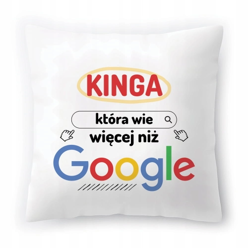 Poduszka Dla Kingi na Urodziny na Prezent z Nadrukiem ze Zdjęciem