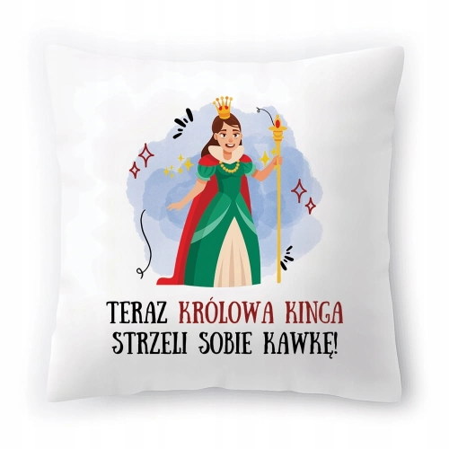 Poduszka Dla Kingi na Urodziny na Prezent z Nadrukiem ze Zdjęciem