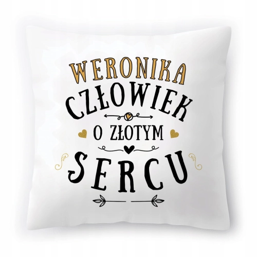 Poduszka Dla Weroniki na Urodziny Imieniny Prezent z Nadrukiem ze Zdjęciem