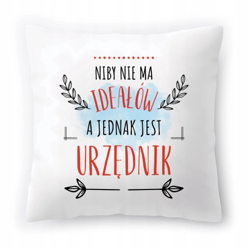 Poduszka Dla Urzędnika na Urodziny na Prezent z Nadrukiem ze Zdjęciem