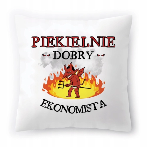 Poduszka Dla Ekonomisty na Urodziny na Prezent z Nadrukiem ze Zdjęciem