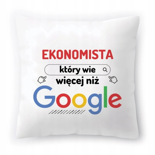 Poduszka Dla Ekonomisty na Urodziny na Prezent z Nadrukiem ze Zdjęciem