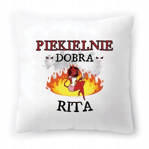 Poduszka Dla Rity na Urodziny na Prezent z Nadrukiem ze Zdjęciem