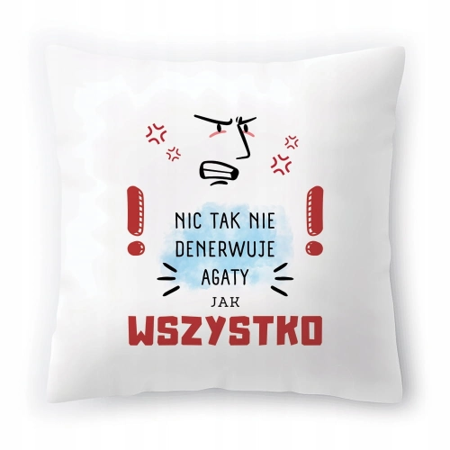 Poduszka Dla Agaty na Urodziny na Prezent z Nadrukiem ze Zdjęciem