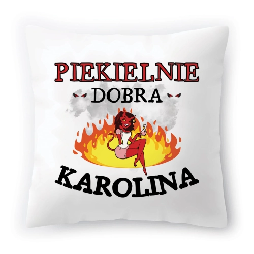 Poduszka Dla Karoliny na Urodziny Imieniny Prezent z Nadrukiem ze Zdjęciem