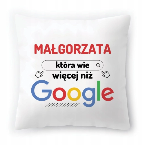 Poduszka Dla Małgorzaty na Urodziny na Prezent z Nadrukiem ze Zdjęciem