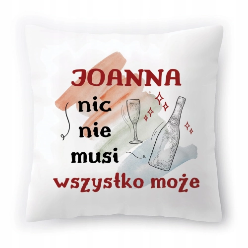 Poduszka Dla Joanny Asi Urodziny Imieniny Prezent z Nadrukiem ze Zdjęciem
