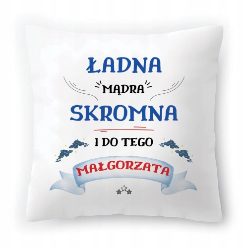 Poduszka Dla Małgorzaty na Urodziny na Prezent z Nadrukiem ze Zdjęciem
