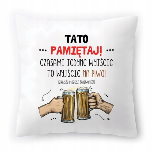 Poduszka Dla Taty Tatusia na Urodziny Prezent z Nadrukiem ze Zdjęciem