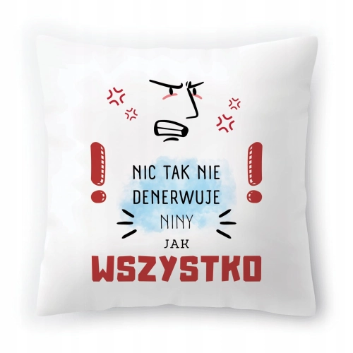 Poduszka Dla Niny na Urodziny na Prezent z Nadrukiem ze Zdjęciem