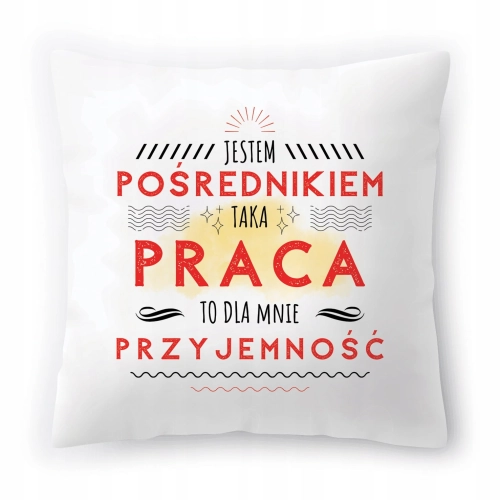 Poduszka Dla Pośrednika na Urodziny na Prezent z Nadrukiem ze Zdjęciem