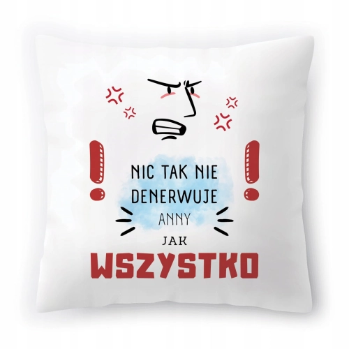 Poduszka Dla Anny Aniu Urodziny Imieniny Prezent z Nadrukiem ze Zdjęciem