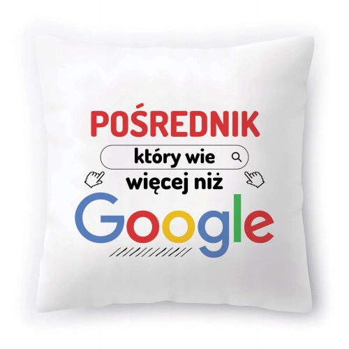 Poduszka Dla Pośrednika na Urodziny na Prezent z Nadrukiem ze Zdjęciem