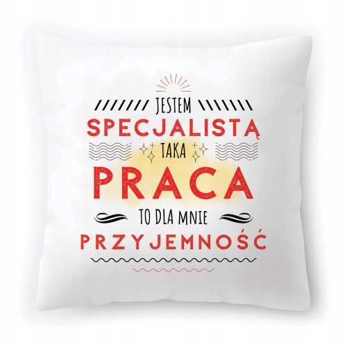 Poduszka Dla Specjalisty na Urodziny na Prezent z Nadrukiem ze Zdjęciem