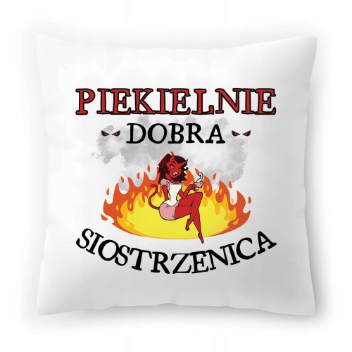 Poduszka Dla Siostrzenicy na Urodziny Prezent z Nadrukiem ze Zdjęciem