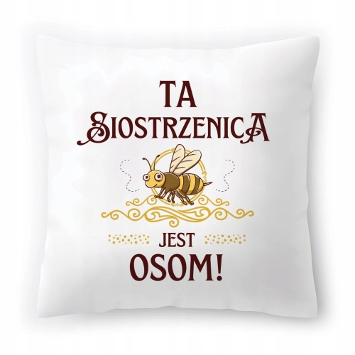 Poduszka Dla Siostrzenicy na Urodziny Prezent z Nadrukiem ze Zdjęciem