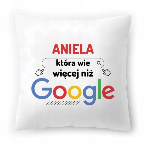 Poduszka Dla Anieli na Urodziny Imieniny Prezent z Nadrukiem ze Zdjęciem
