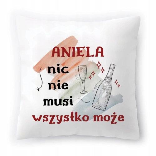 Poduszka Dla Anieli na Urodziny Imieniny Prezent z Nadrukiem ze Zdjęciem