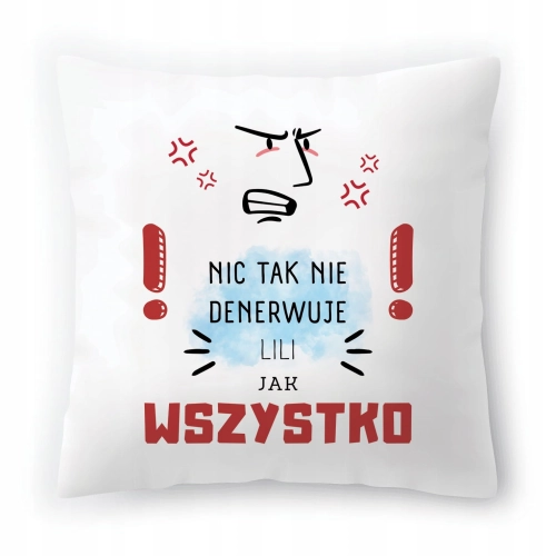 Poduszka Lili na Urodziny na Prezent z Nadrukiem ze Zdjęciem