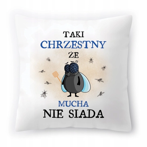 Poduszka Dla Chrzestnego na Urodziny Prezent z Nadrukiem ze Zdjęciem