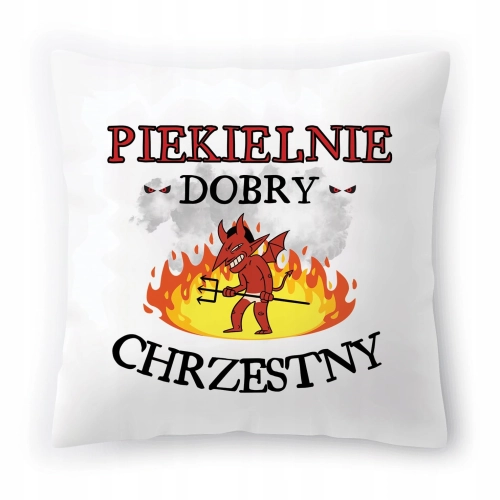 Poduszka Dla Chrzestnego na Urodziny Prezent z Nadrukiem ze Zdjęciem