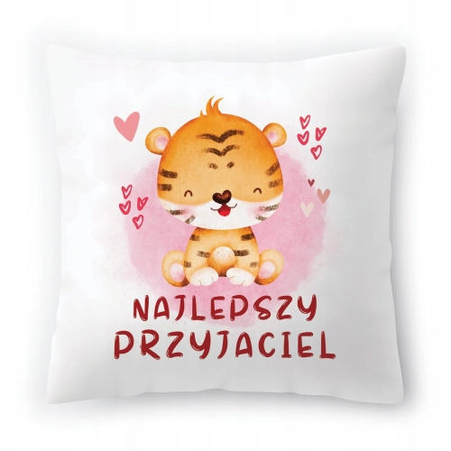Poduszka Tygryski Tygrysek na Urodziny na Prezent z Nadrukiem ze Zdjęciem
