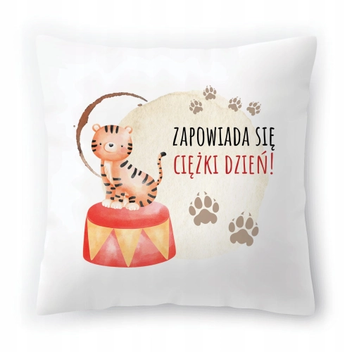 Poduszka Tygryski Tygrysek na Urodziny na Prezent z Nadrukiem ze Zdjęciem