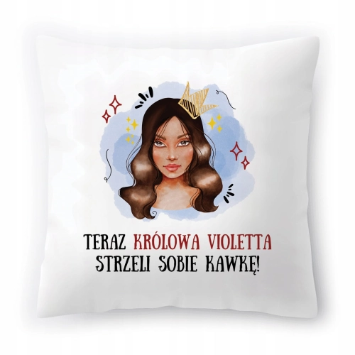 Poduszka Dla Violetty na Urodziny Imieniny Prezent z Nadrukiem ze Zdjęciem