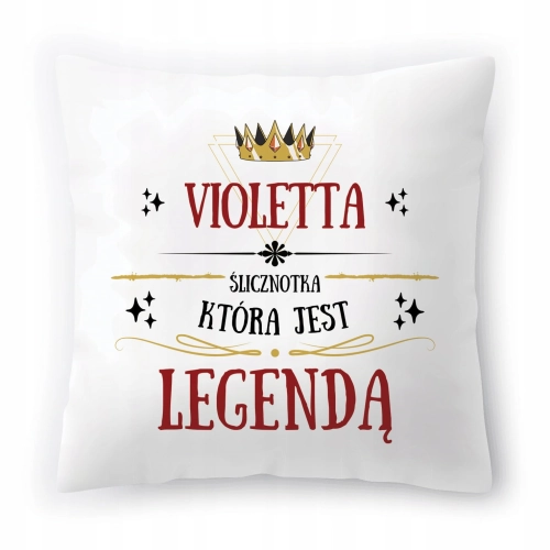 Poduszka Dla Violetty na Urodziny Imieniny Prezent z Nadrukiem ze Zdjęciem