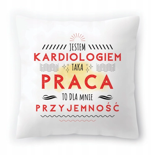 Poduszka Dla Kardiologa na Urodziny na Prezent z Nadrukiem ze Zdjęciem