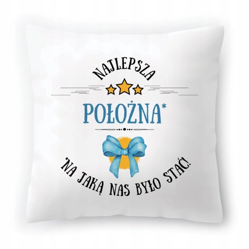 Poduszka Dla Położnej na Urodziny na Prezent z Nadrukiem ze Zdjęciem