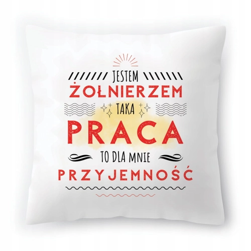 Poduszka Dla Żołnierza na Urodziny na Prezent z Nadrukiem ze Zdjęciem