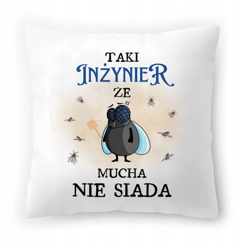 Poduszka Dla Inżyniera na Urodziny na Prezent z Nadrukiem ze Zdjęciem