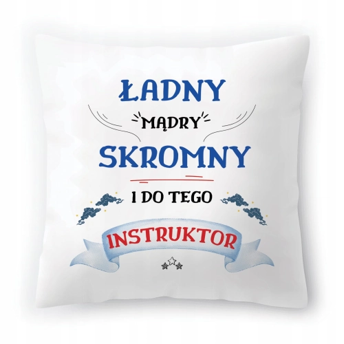 Poduszka Dla Instruktora na Urodziny na Prezent z Nadrukiem ze Zdjęciem