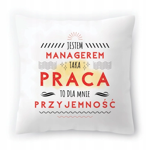 Poduszka Dla Managera na Urodziny na Prezent z Nadrukiem ze Zdjęciem