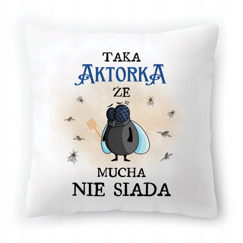 Poduszka Dla Aktorki na Urodziny na Prezent z Nadrukiem ze Zdjęciem