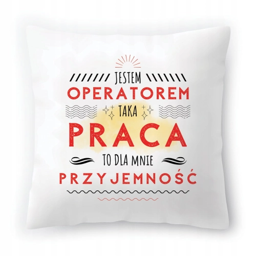 Poduszka Dla Operatora Urodziny Imieniny Prezent z Nadrukiem ze Zdjęciem