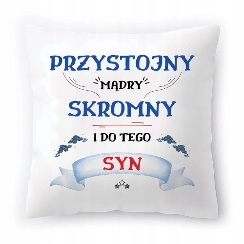 Poduszka Dla Syna Synusia na Urodziny Prezent z Nadrukiem ze Zdjęciem
